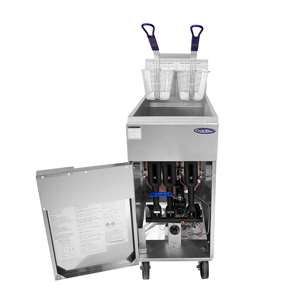 New Atosa ATFS-50 — 50 LB Deep Fryer Natural Gas 136,000 BTU