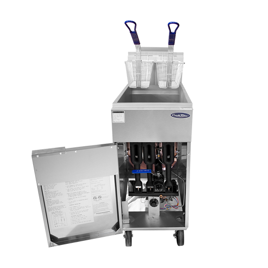New Atosa ATFS-50 — 50 LB Deep Fryer Natural Gas 136,000 BTU