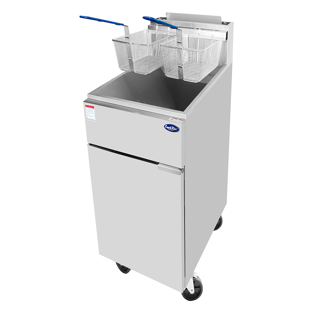 New Atosa ATFS-50 — 50 LB Deep Fryer Natural Gas 136,000 BTU