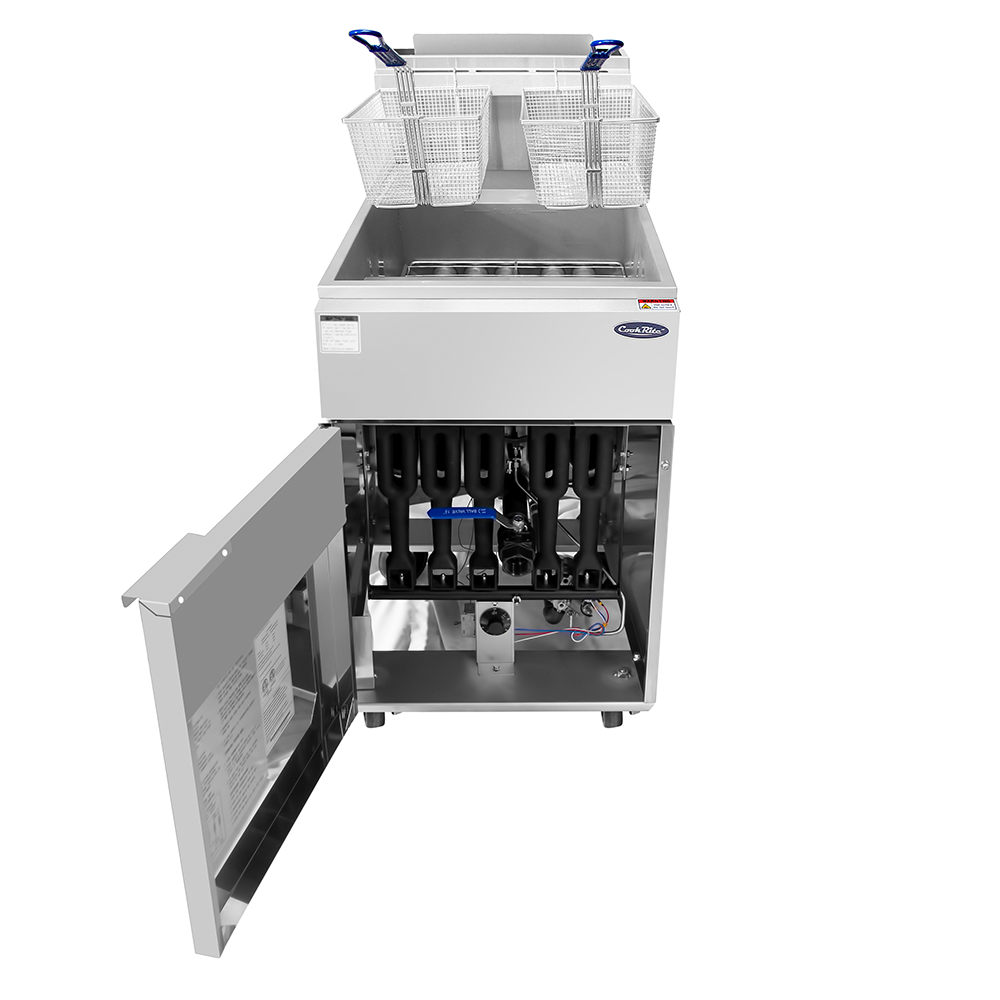 New Atosa ATFS-75 — 75 LB Deep Fryer Natural Gas 170,000 BTU