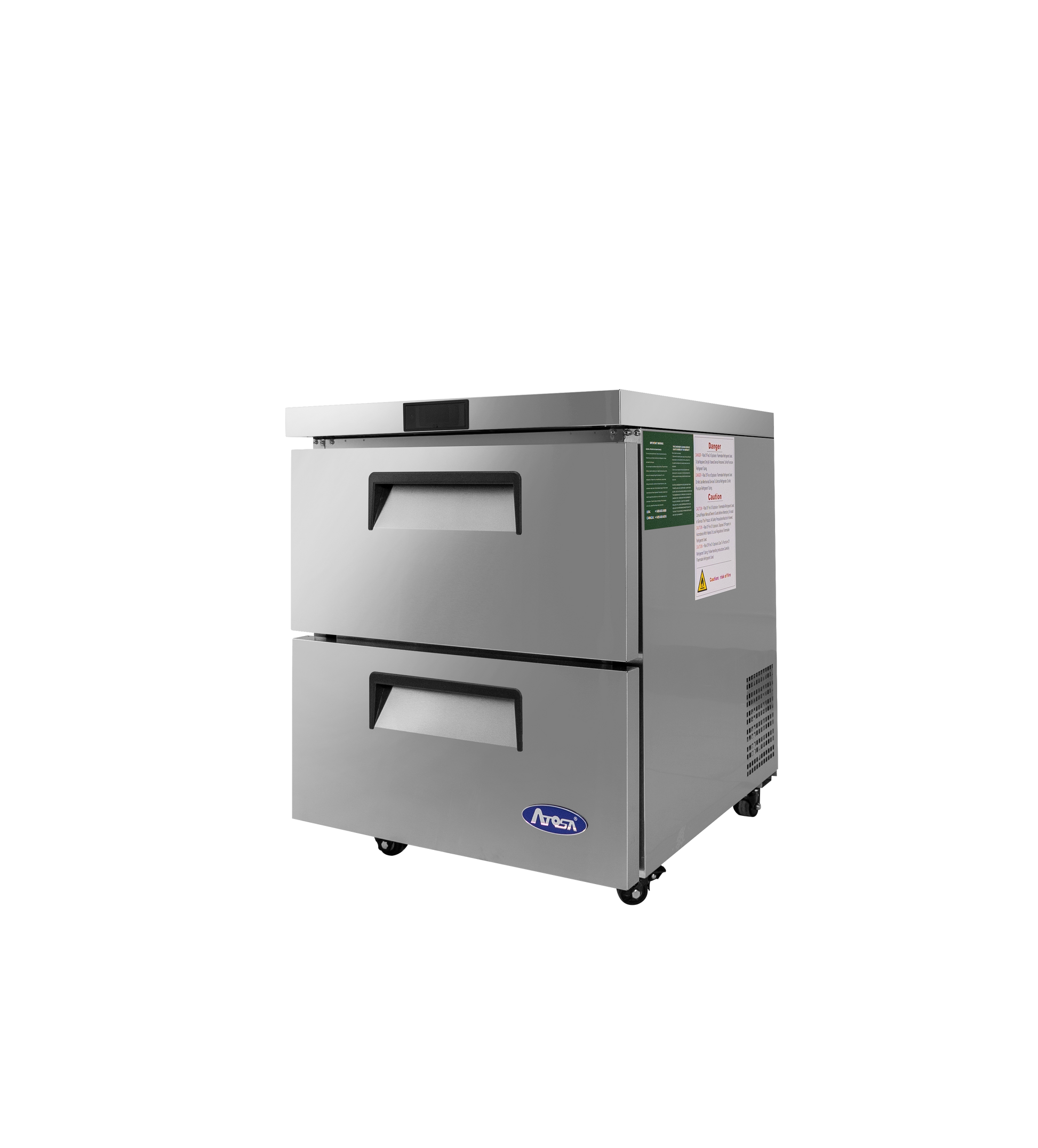 New Atosa MGF8420GR 27'' Two-Drawer Undercounter Freezer