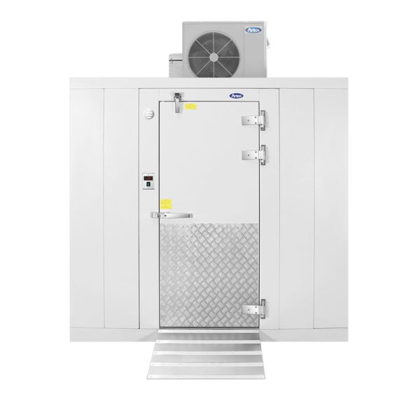 New Atosa AWC1012 - TF 10' x 12' x 7'6" Walk - in Cooler with Reinforced Floor, Includes Condensing Unit with 3.0 HP Compressor and Evaporator - Falcon Restaurant Supply - 2