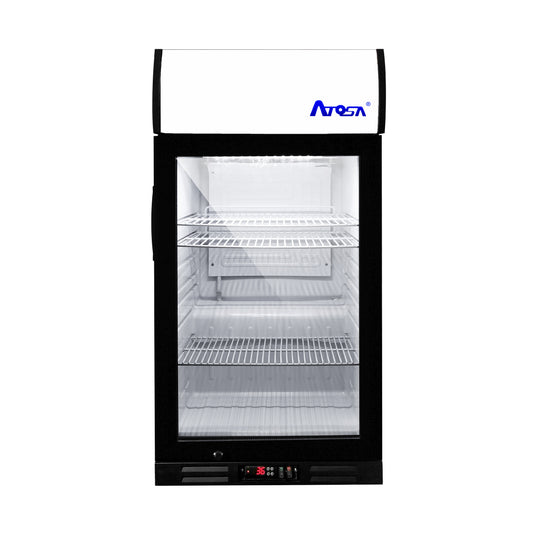 New Atosa CTD-3ST Compact Countertop Merchandiser, 3 Cu Ft with Display Panel