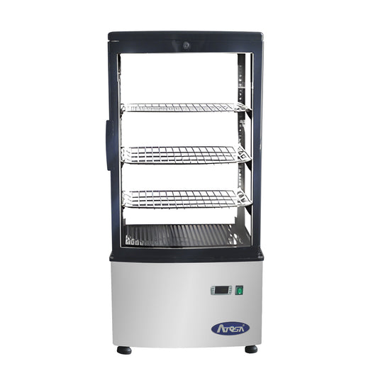 New Atosa DSRC-28 Countertop Diamond Showcase Refrigerator, 2.8 Cu Ft