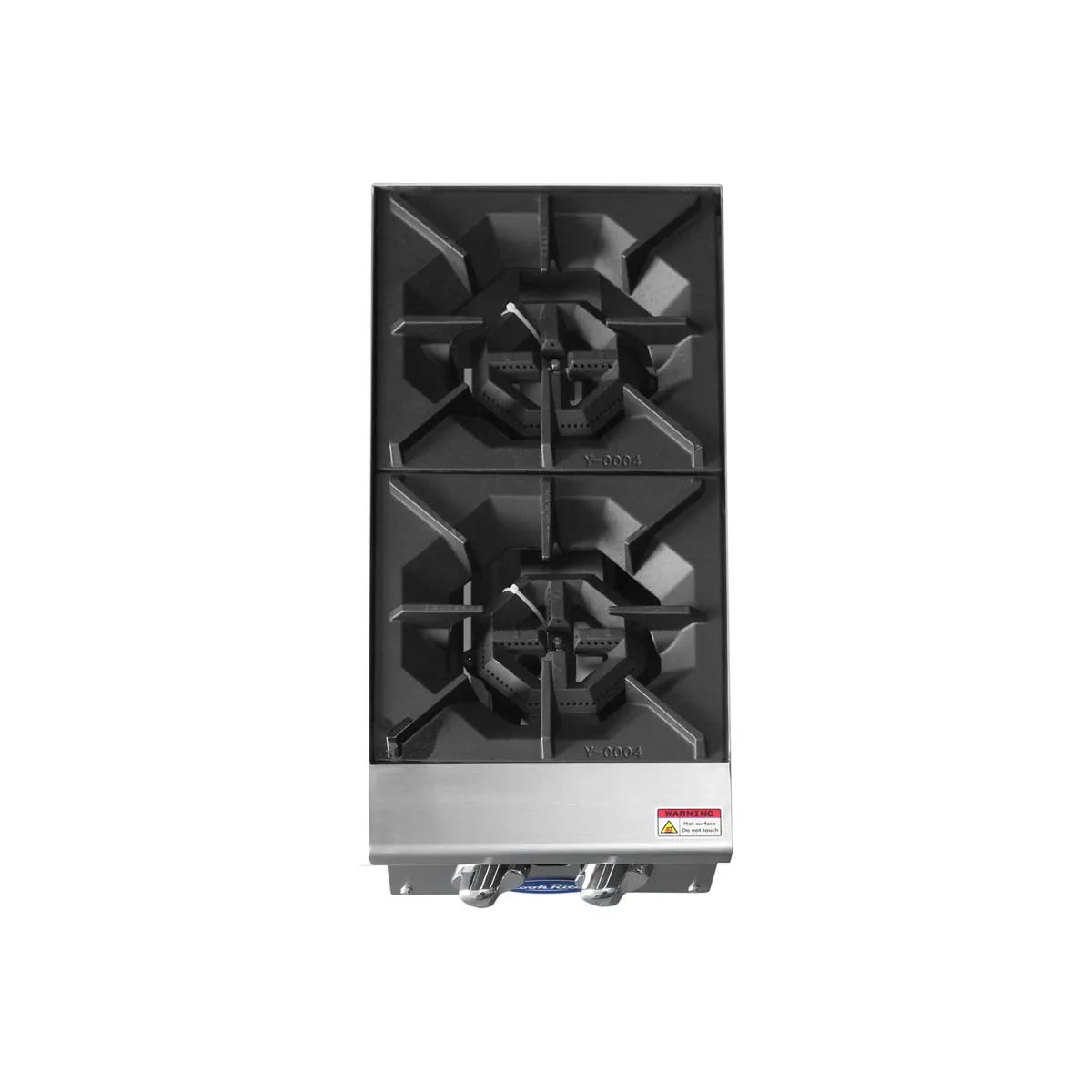 New Atosa ACHP-2 HD 12" Countertop Gas (2) Burner Hotplate with Total 64,000 BTU