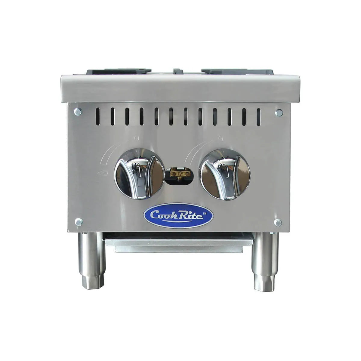 New Atosa ACHP-2 HD 12" Countertop Gas (2) Burner Hotplate with Total 64,000 BTU
