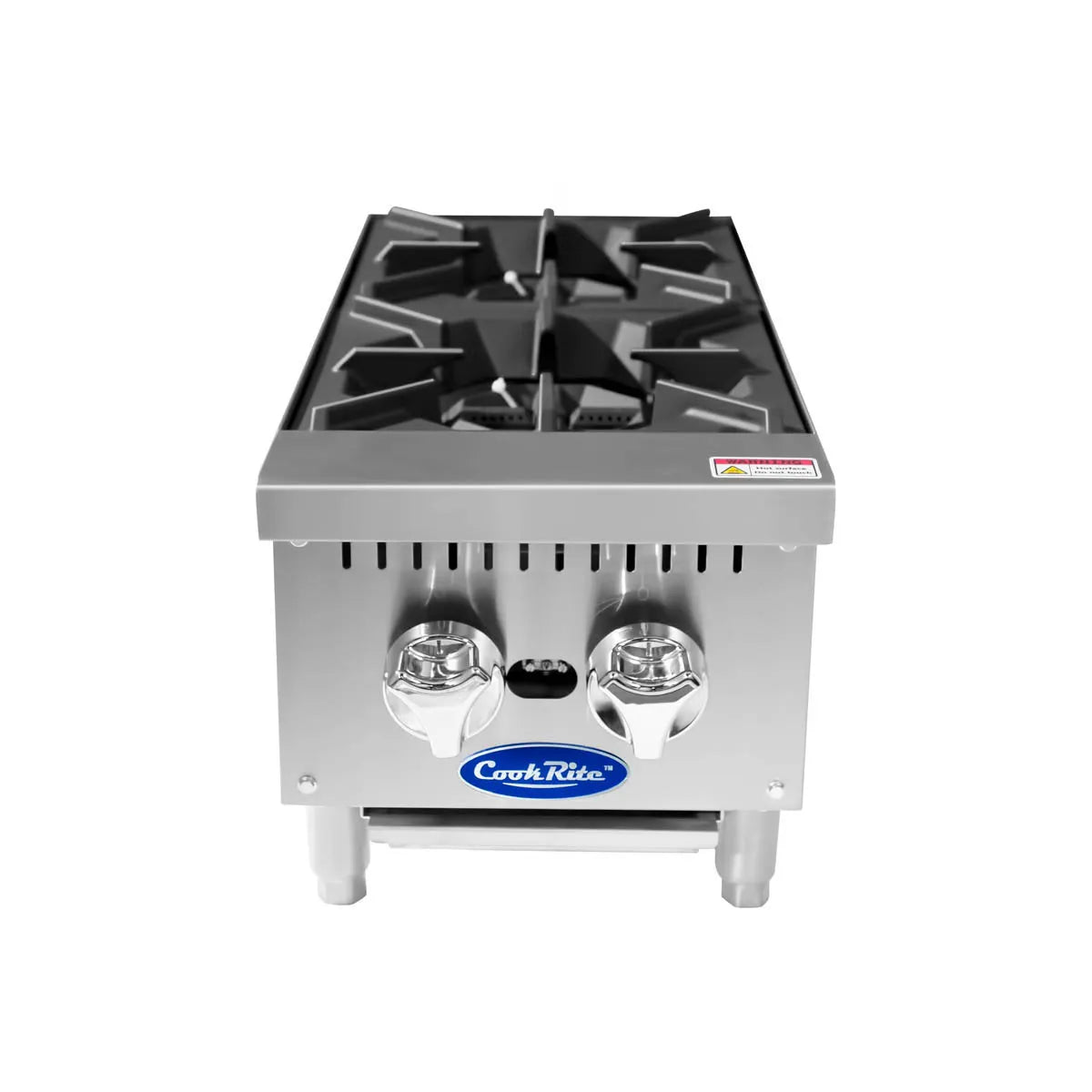 New Atosa ACHP-2 HD 12" Countertop Gas (2) Burner Hotplate with Total 64,000 BTU