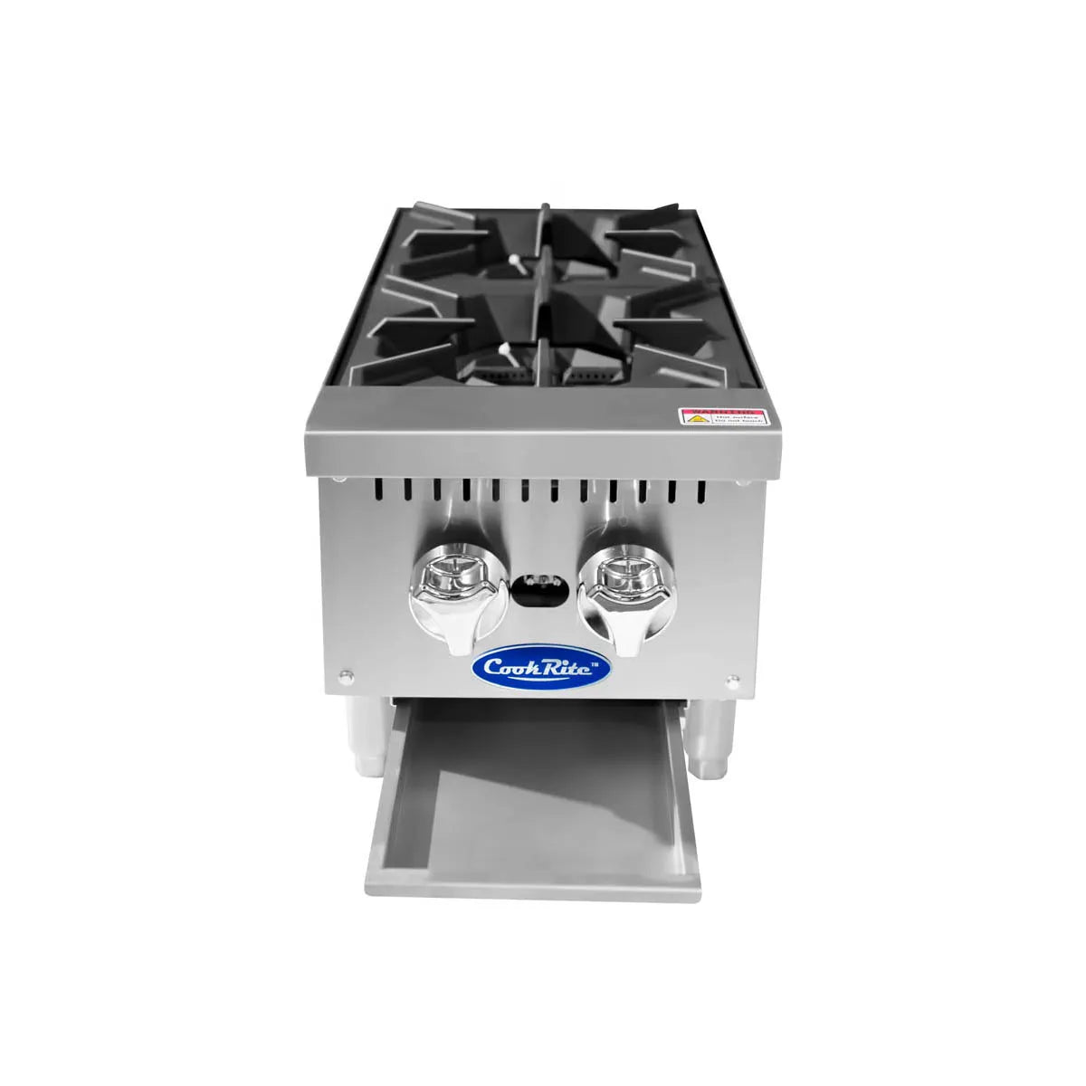 New Atosa ACHP-2 HD 12" Countertop Gas (2) Burner Hotplate with Total 64,000 BTU