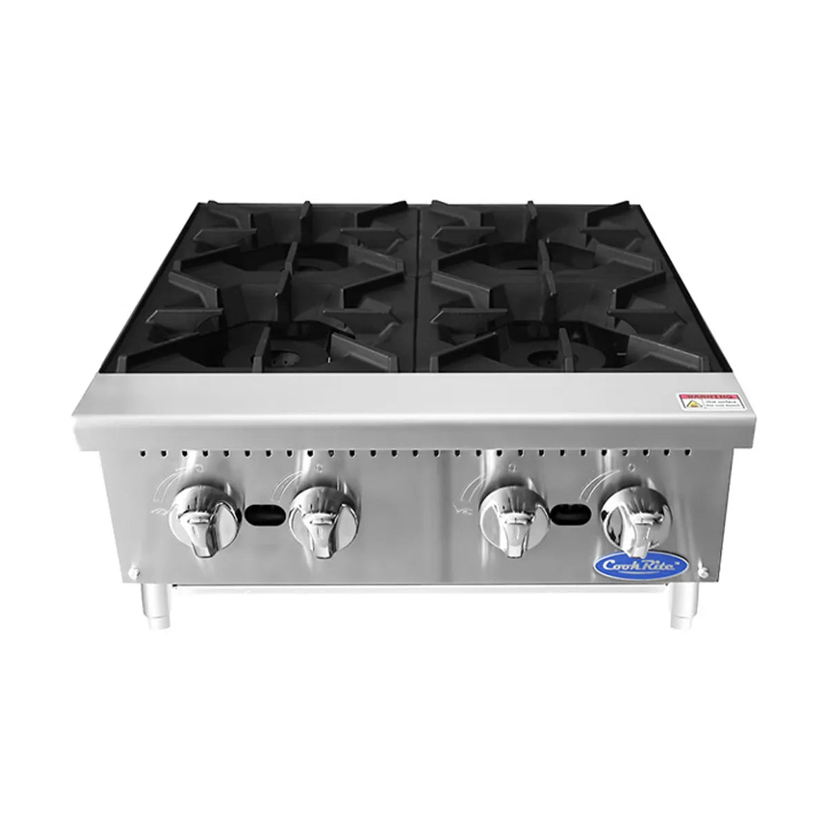 New Atosa ACHP-4 HD 24" Countertop Gas (4) Burner Hotplate with Total 128,000 BTU