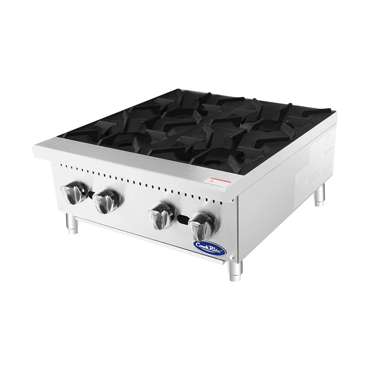 New Atosa ACHP-4 HD 24" Countertop Gas (4) Burner Hotplate with Total 128,000 BTU