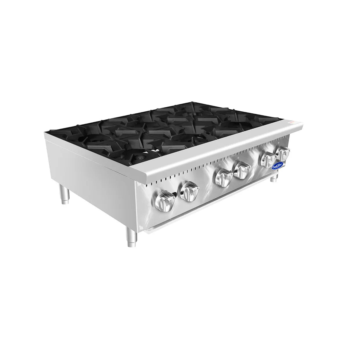 New Atosa ACHP - 6 HD 36" Countertop Gas (6) Burner Hotplate with Total 192,000 BTU - Falcon Restaurant Supply - 5