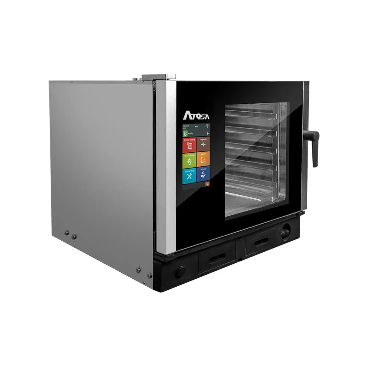 New Atosa AEC-0511E Smart Touch Electric Combi Oven, Fits 5 Half-Size Pans, 208/240v
