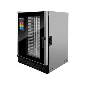 New Atosa AEC-1011E Smart Touch Electric Combi Oven, Fits 10 Half-Size Pans, 208/240v