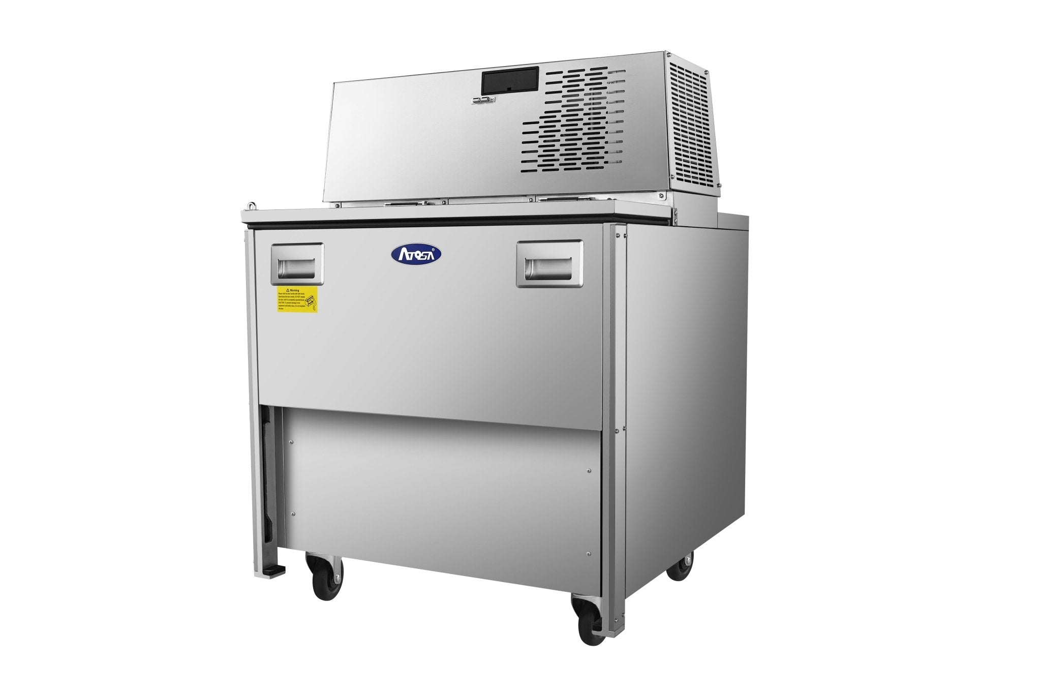 New Atosa AMC - 3401 34" Forced Air Milk Cooler - Single Access - Falcon Restaurant Supply - 2