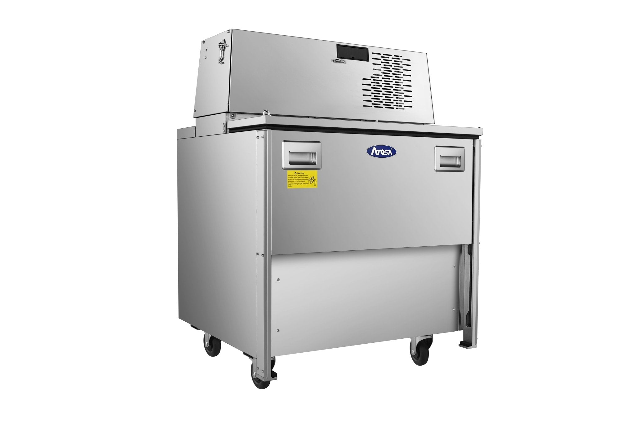 New Atosa AMC - 3401 34" Forced Air Milk Cooler - Single Access - Falcon Restaurant Supply - 4