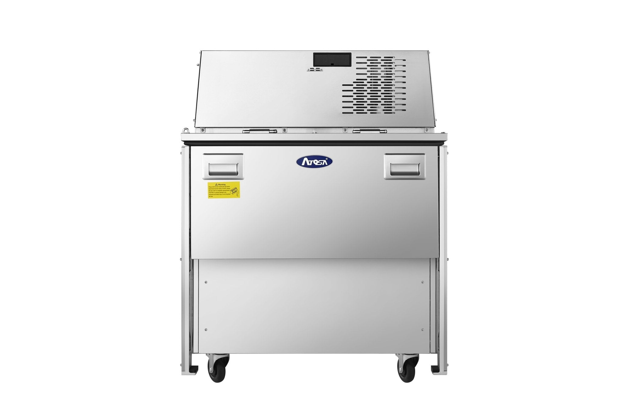 New Atosa AMC - 3402 34" Forced Air Milk Cooler - Double Access - Falcon Restaurant Supply - 1