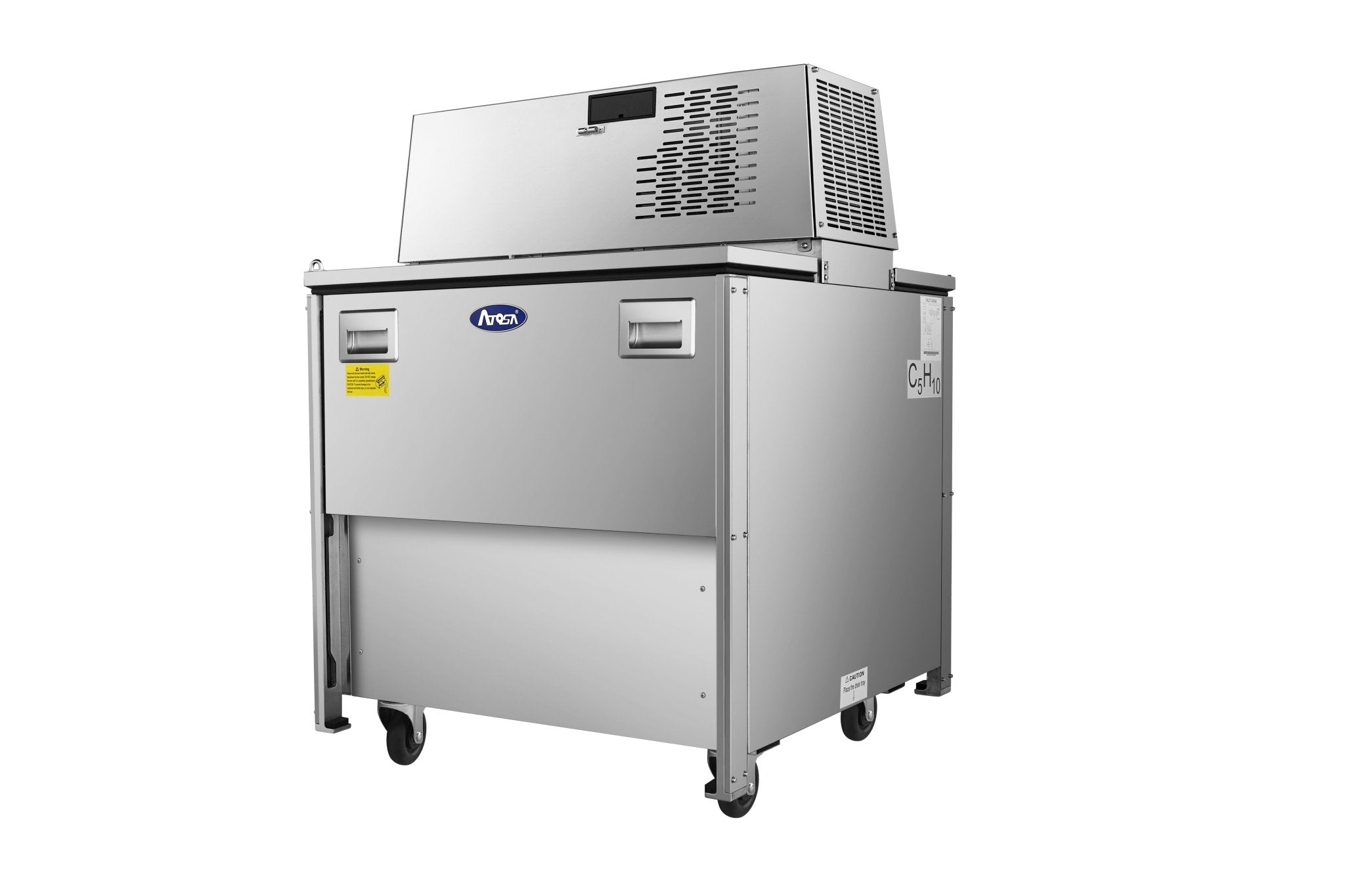 New Atosa AMC - 3402 34" Forced Air Milk Cooler - Double Access - Falcon Restaurant Supply - 2