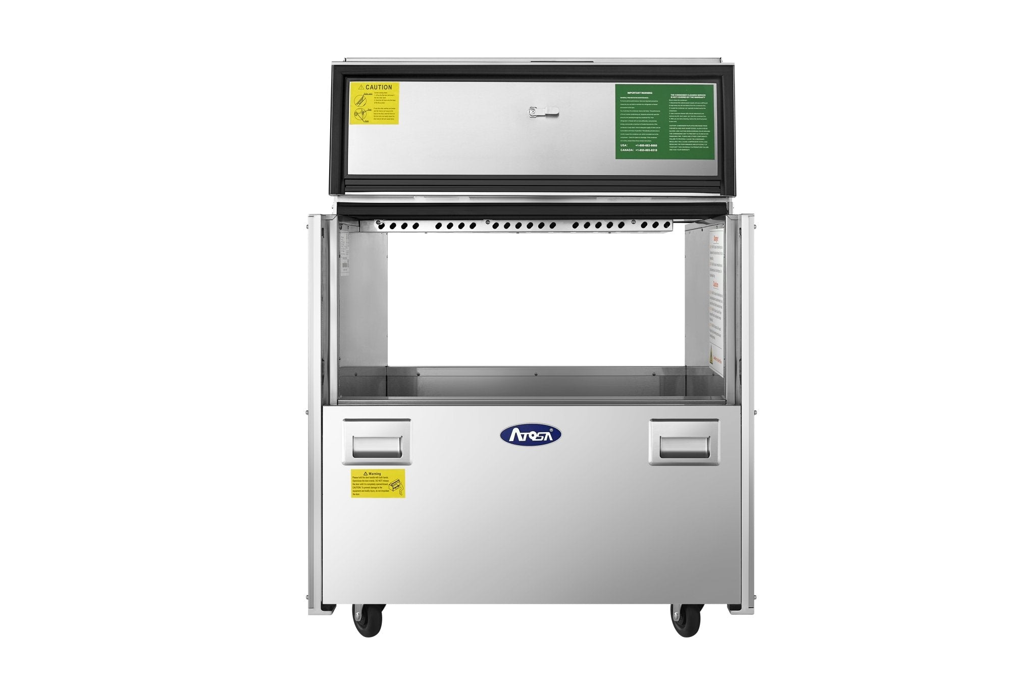 New Atosa AMC - 3402 34" Forced Air Milk Cooler - Double Access - Falcon Restaurant Supply - 3