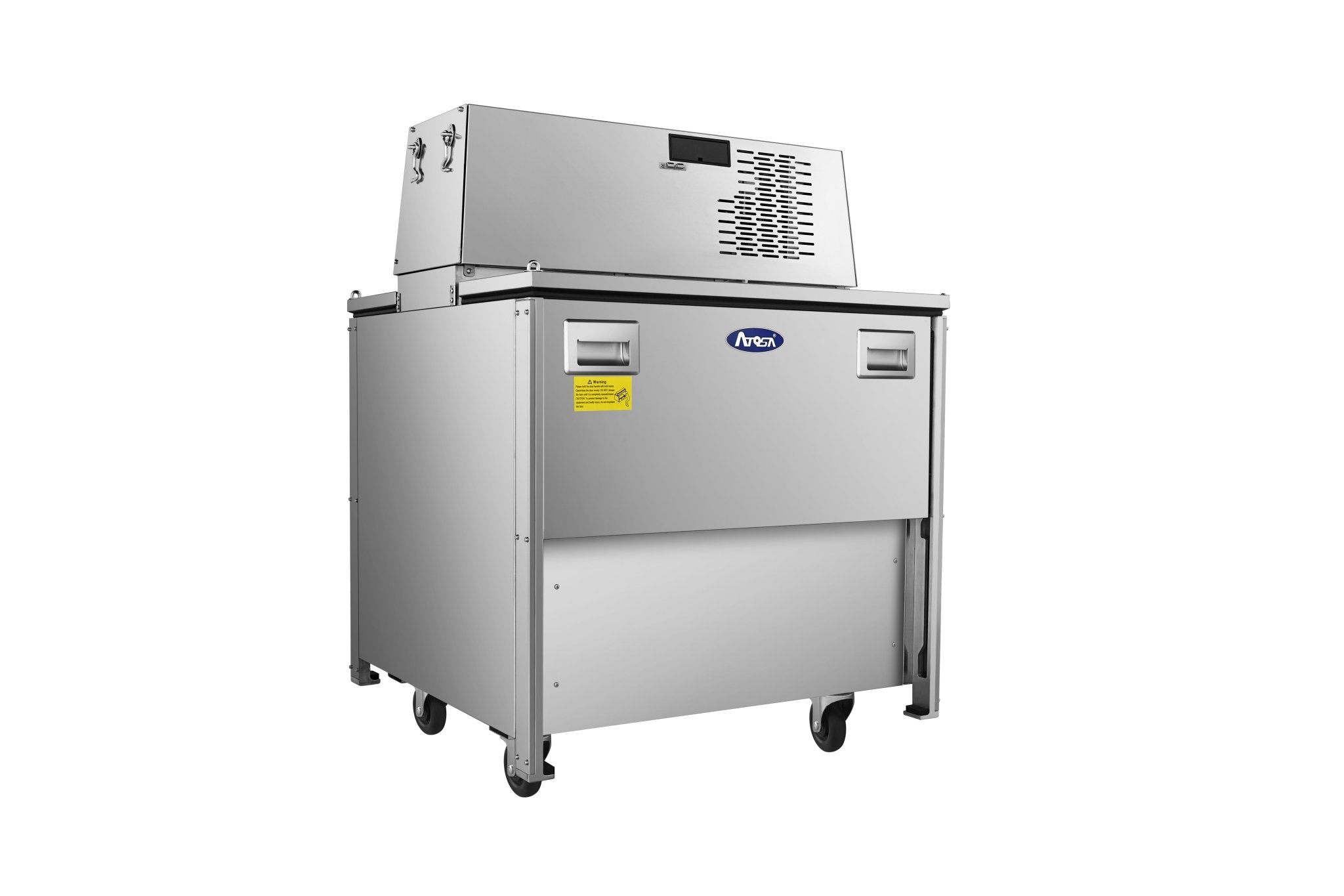 New Atosa AMC - 3402 34" Forced Air Milk Cooler - Double Access - Falcon Restaurant Supply - 4