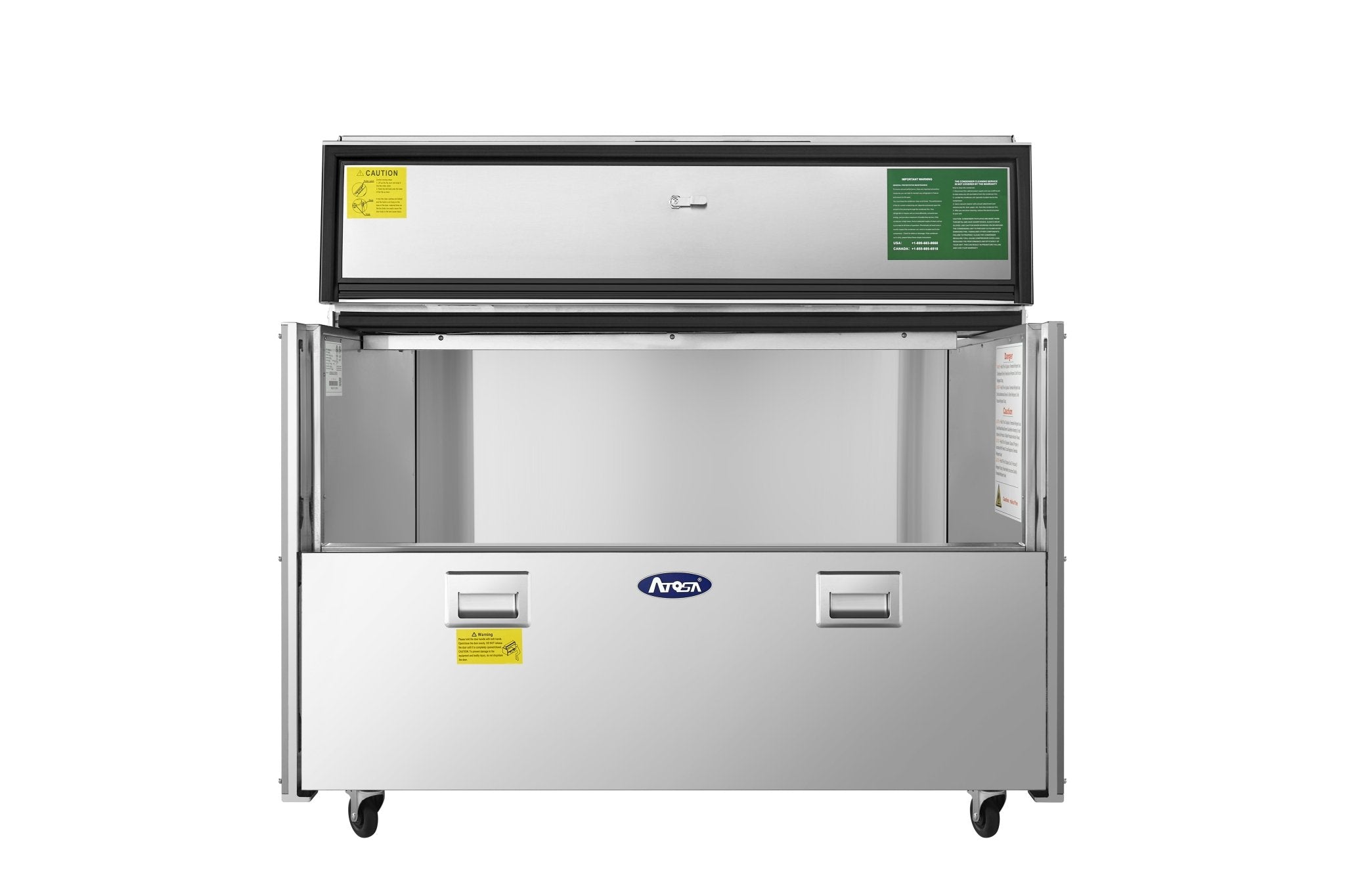 New Atosa AMC - 4901 49" Forced Air Milk Cooler - Single Access - Falcon Restaurant Supply - 3