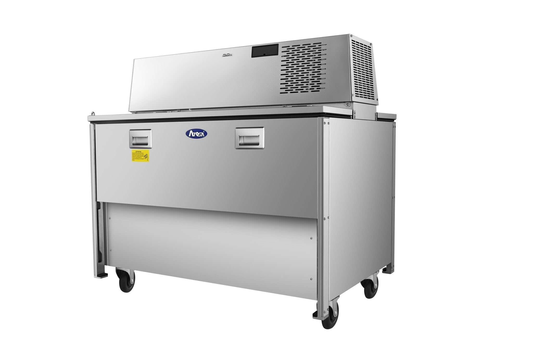 New Atosa AMC - 4902 49" Forced Air Milk Cooler - Double Access - Falcon Restaurant Supply - 2