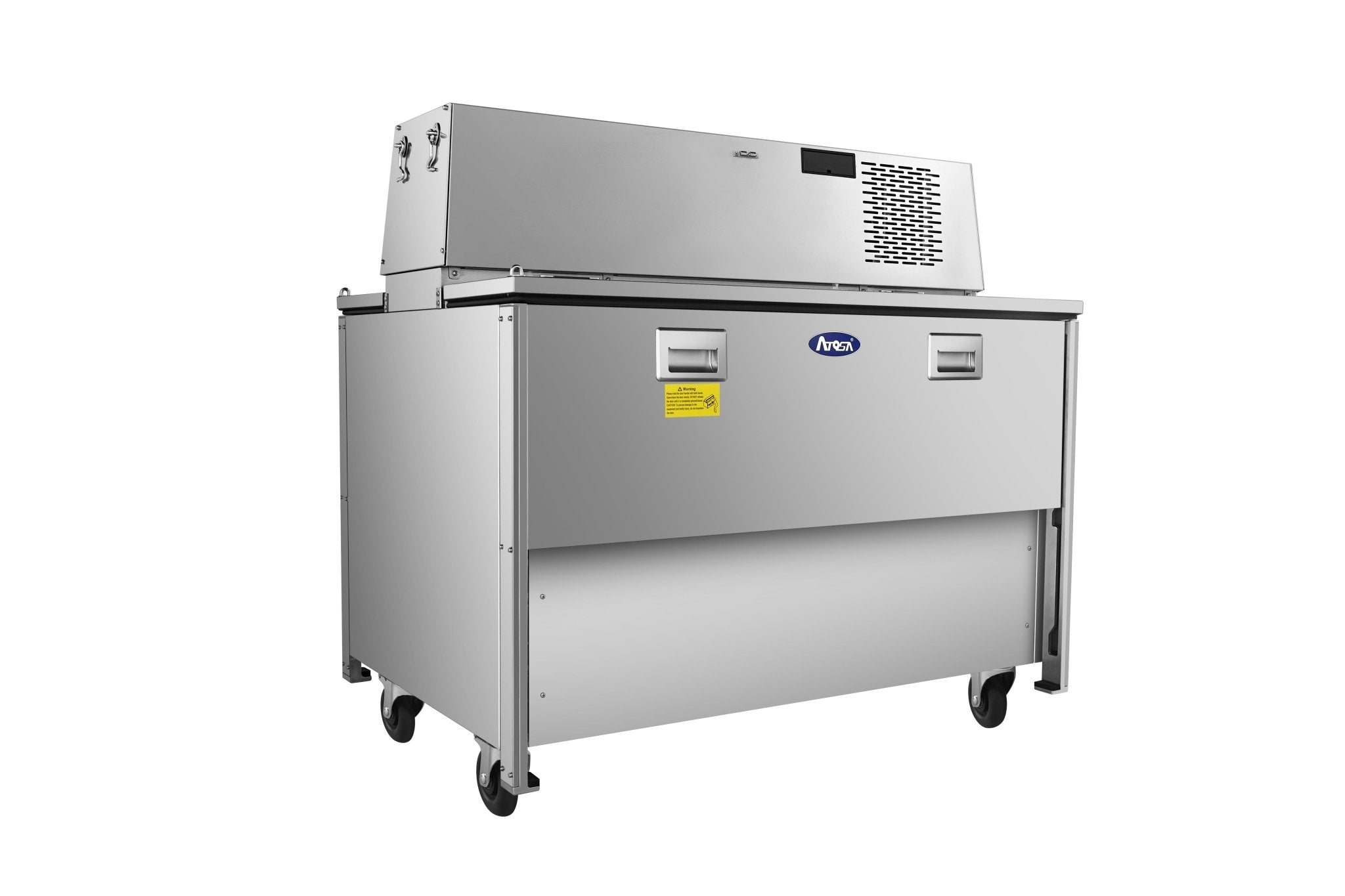 New Atosa AMC - 4902 49" Forced Air Milk Cooler - Double Access - Falcon Restaurant Supply - 4