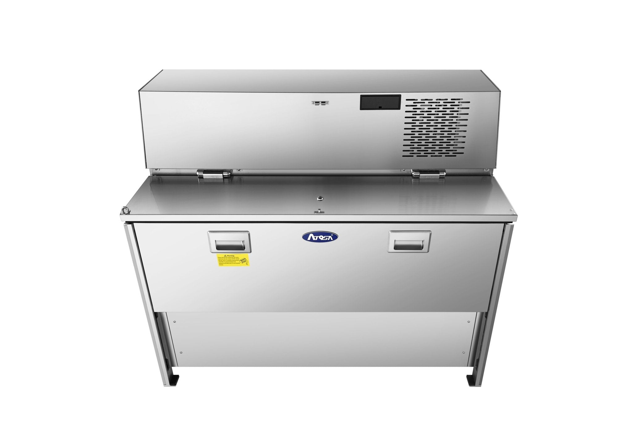 New Atosa AMC - 4902 49" Forced Air Milk Cooler - Double Access - Falcon Restaurant Supply - 5