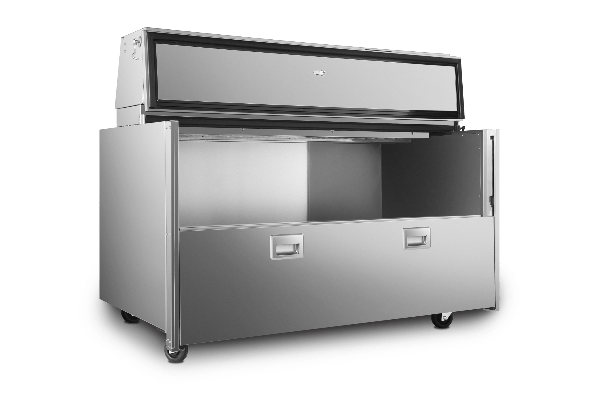 New Atosa AMC - 5801 58" Forced Air Milk Cooler - Single Access - Falcon Restaurant Supply - 2