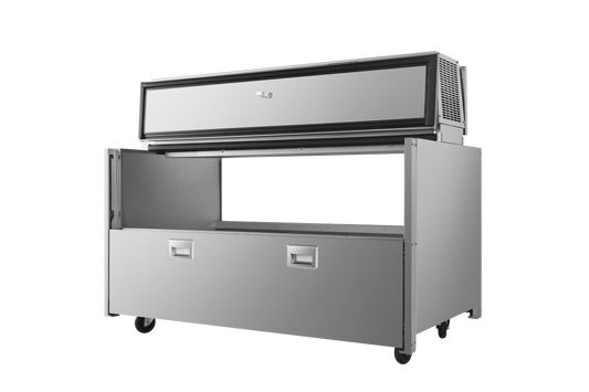 New Atosa AMC-5802 58" Forced Air Milk Cooler - Double Access