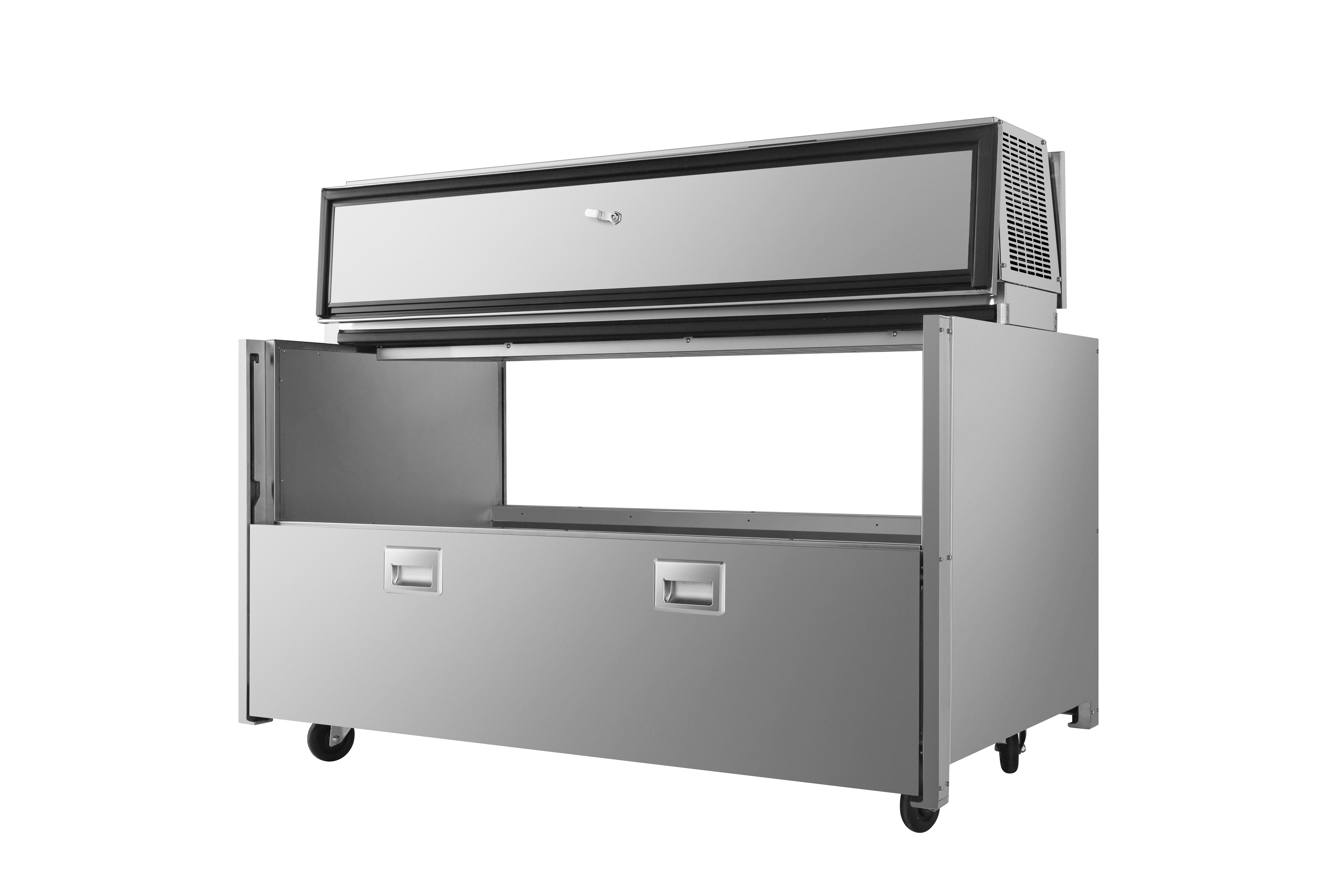 New Atosa AMC-5802 58" Forced Air Milk Cooler - Double Access