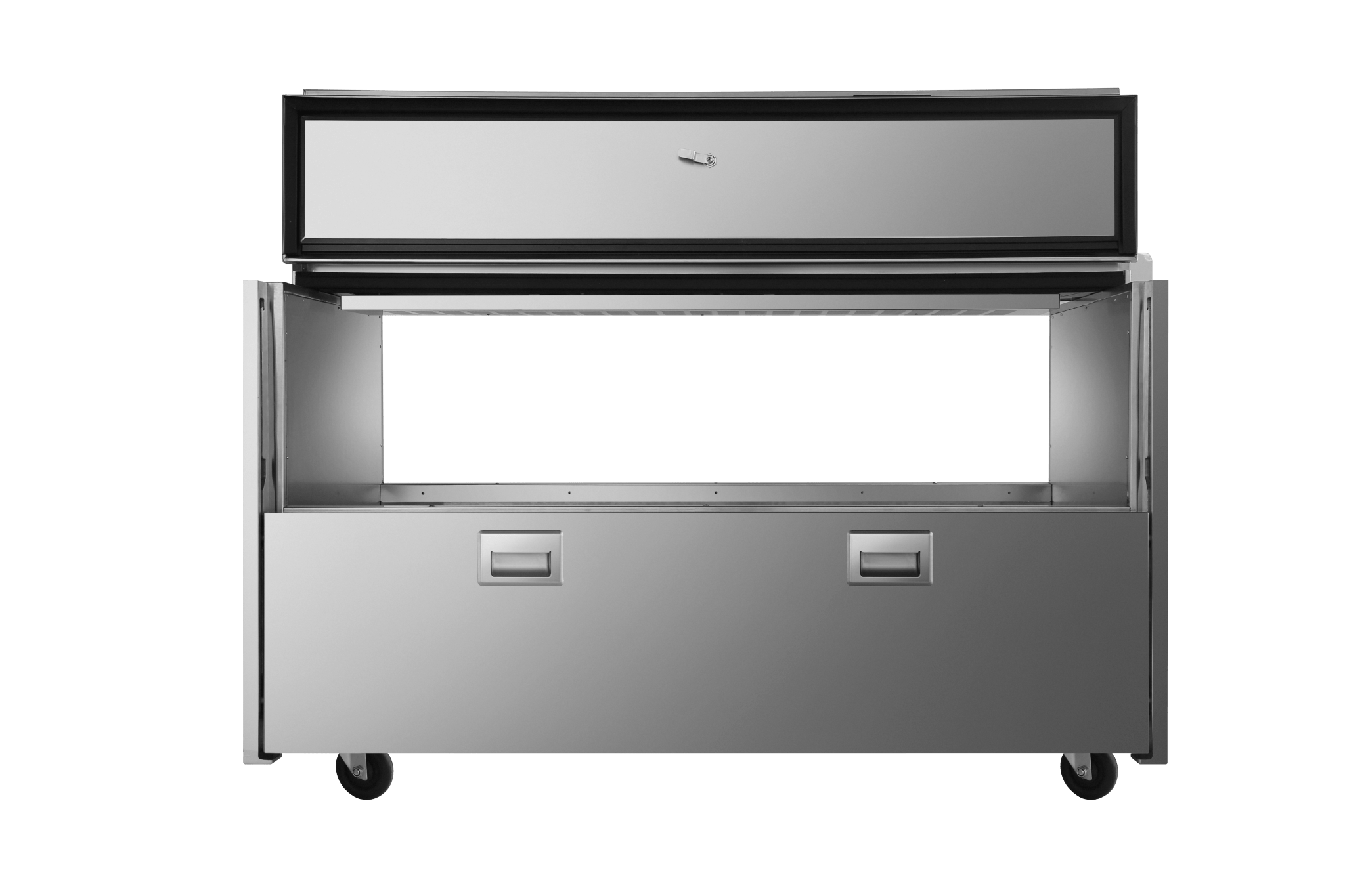 New Atosa AMC - 5802 58" Forced Air Milk Cooler - Double Access - Falcon Restaurant Supply - 3