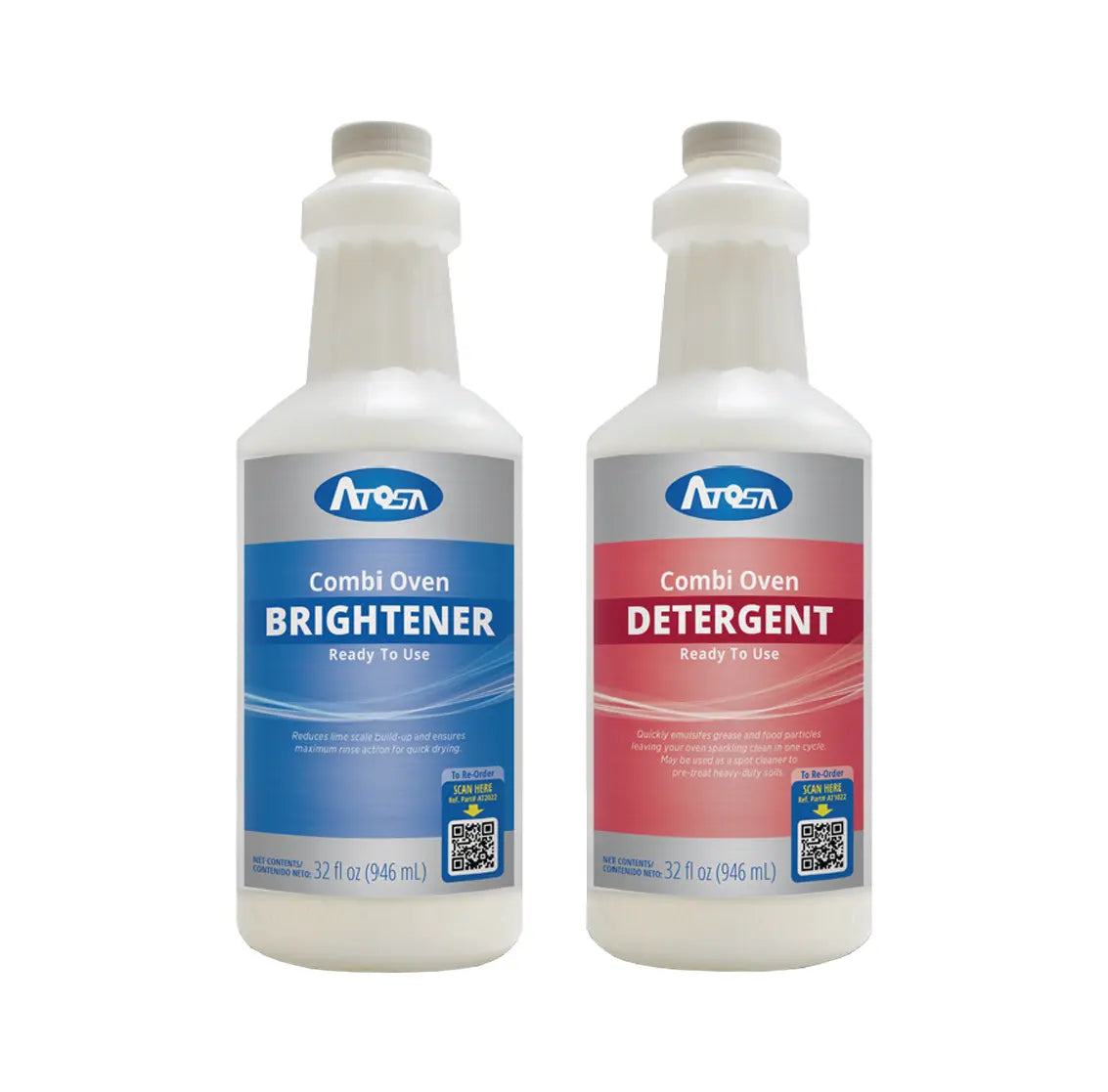 New Atosa AT10SK Atosa Combi Oven Starter Kit - Detergent & Brightner (2 x 32oz/Case)