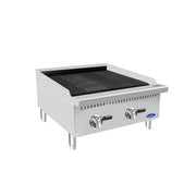 New Atosa ATCB-24 HD 24" Countertop Gas Char-rock Broiler with Total 70,000 BTU