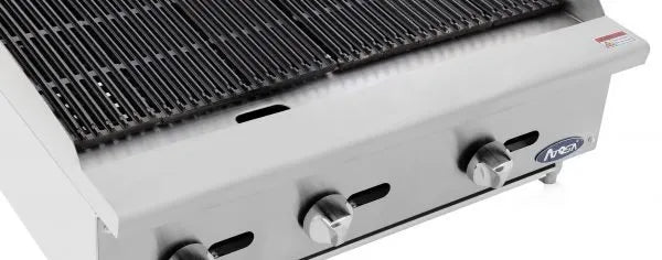 New Atosa ATCB-36 HD 36" Countertop Gas Char-rock  Broiler with Total 105,000 BTU