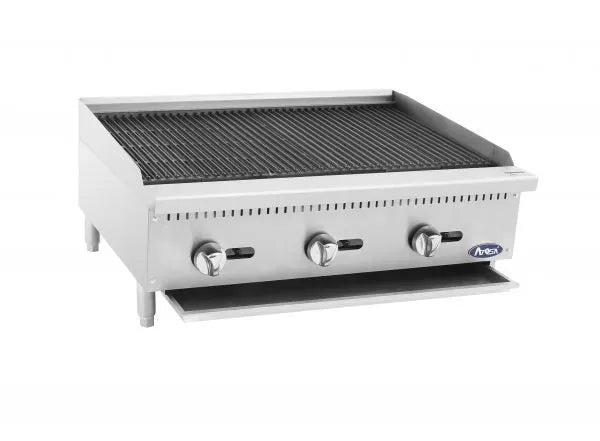 New Atosa ATCB-36 HD 36" Countertop Gas Char-rock  Broiler with Total 105,000 BTU
