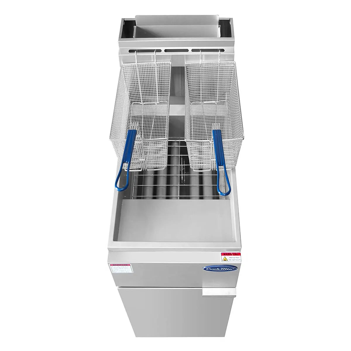 New Atosa ATFS - 35ES HD 35 LB Gas Deep Fryer - Stainless Steel 60,000 BTU - Falcon Restaurant Supply - 4