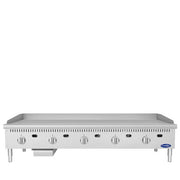 New Atosa ATG-6024-S 60" Heavy Duty Thermostatic Gas Griddle - 150,000 BTU Steel Plate