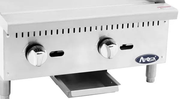 New Atosa ATMG - 24 HD 24" CookRite Manual Gas Griddle with Total 60,000 BTU - Falcon Restaurant Supply - 3