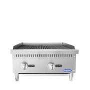 New Atosa ATRC-24 HD 24" Countertop Gas Radiant Broiler with Total 70,000 BTU