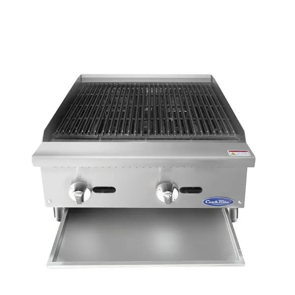 New Atosa ATRC-24 HD 24" Countertop Gas Radiant Broiler with Total 70,000 BTU