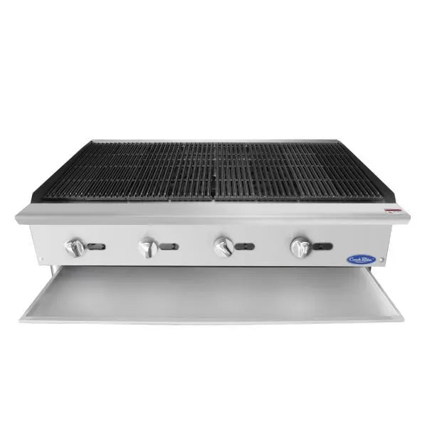 New Atosa ATRC-48 HD 48" Countertop Gas Radiant Broiler with Total 140,000 BTU