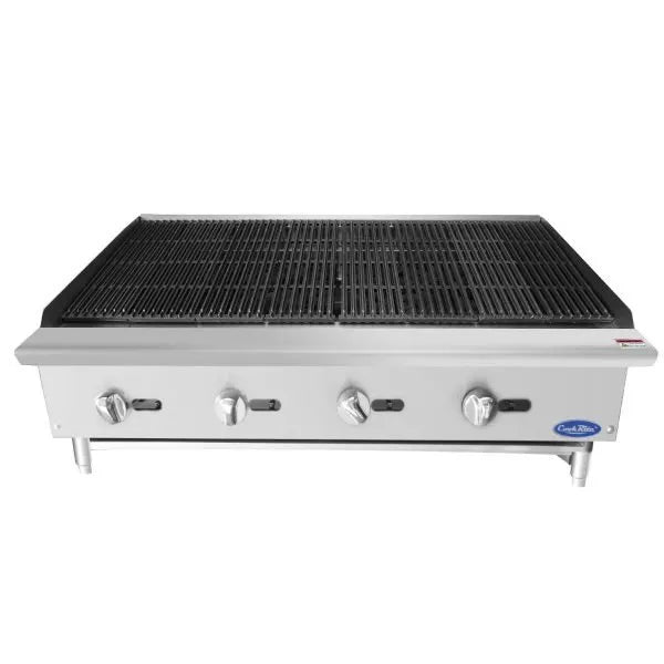 New Atosa ATRC-48 HD 48" Countertop Gas Radiant Broiler with Total 140,000 BTU