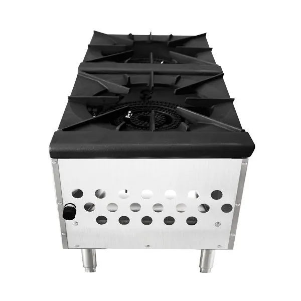 New Atosa ATSP - 18 - 2L Double Gas Stock Pot Stove (Low Height) - Falcon Restaurant Supply - 2