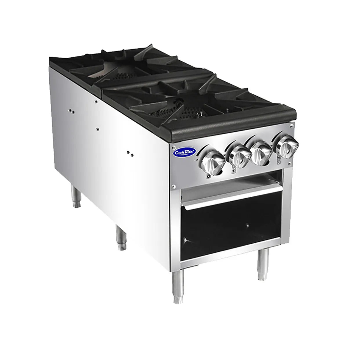 New Atosa ATSP - 18 - 2 Double Gas Stock Pot Stove 160,000 BTU - Falcon Restaurant Supply - 2