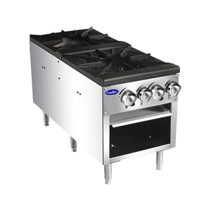 New Atosa ATSP-18-2 Double Gas Stock Pot Stove 160,000 BTU