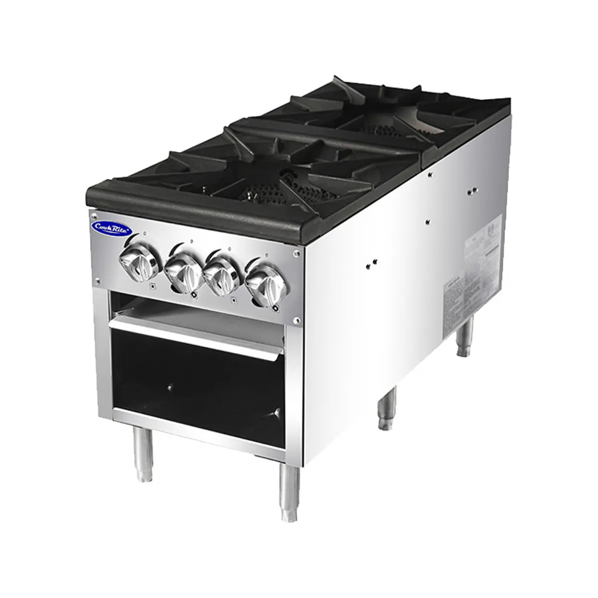 New Atosa ATSP - 18 - 2 Double Gas Stock Pot Stove 160,000 BTU - Falcon Restaurant Supply - 4