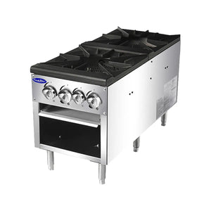 New Atosa ATSP-18-2 Double Gas Stock Pot Stove 160,000 BTU