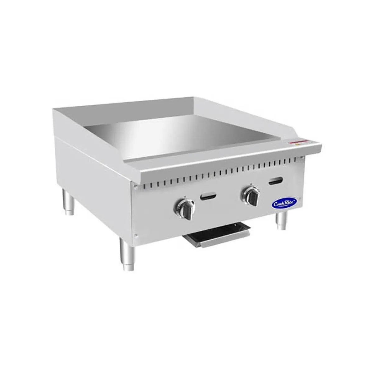 New Atosa ATTG-24 HD 24'' Thermo-Griddle with Total 50,000 BTU (with 1" Griddle Plate)