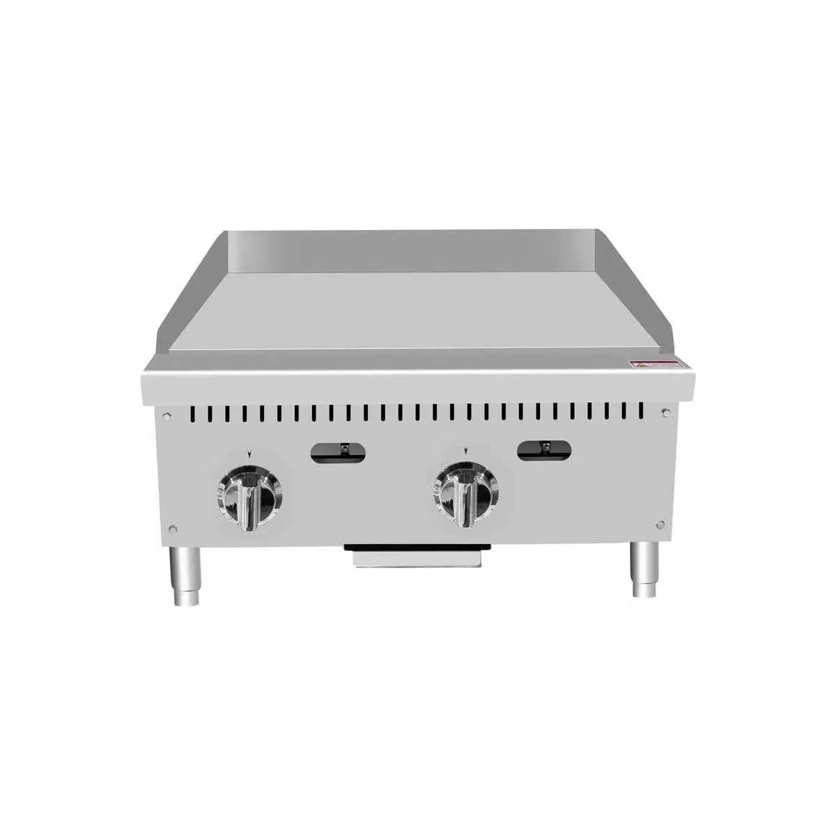 New Atosa ATTG-24 HD 24'' Thermo-Griddle with Total 50,000 BTU (with 1" Griddle Plate)
