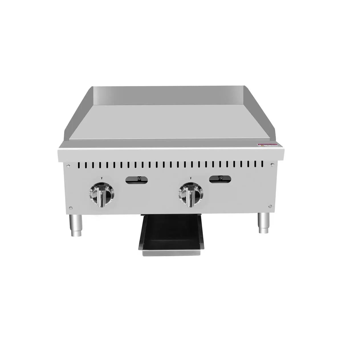 New Atosa ATTG - 24 HD 24'' Thermo - Griddle with Total 50,000 BTU (with 1" Griddle Plate) - Falcon Restaurant Supply - 4